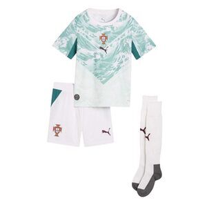 Puma Childrens/Kids World Cup 2026 Portugal FC Football Kit Set / White/Green
